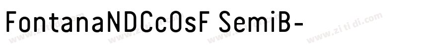FontanaNDCcOsF SemiB字体转换